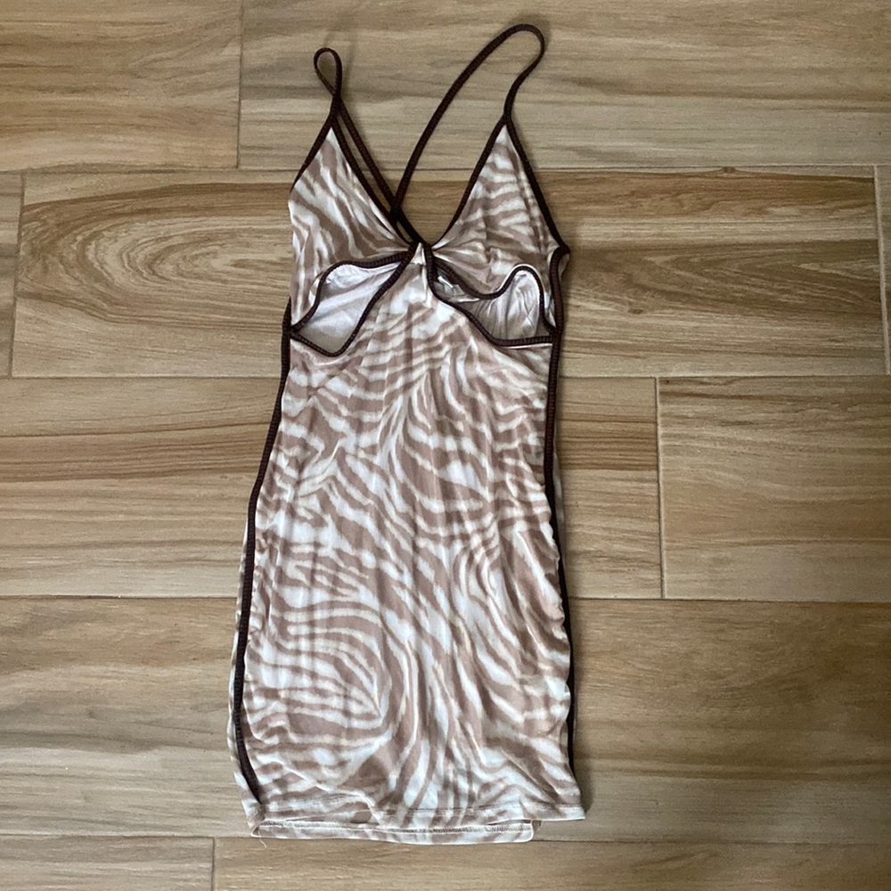 Zebra Cut-Out Dress